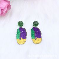 Cute Water Droplets Arylic Printing Women's Drop Earrings 1 Pair sku image 6