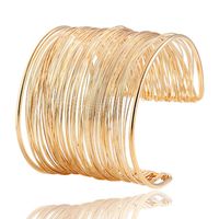 Fashion Solid Color Metal Plating Women's Bangle 1 Piece main image 4