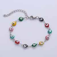 Fashion Eye Titanium Steel Enamel Bracelets sku image 2