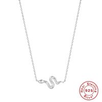 Mode Geometrisch Sterling Silber Inlay Zirkon Halskette Mit Anhänger 1 Stück sku image 7