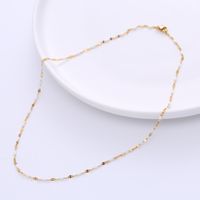 Simple Style Geometric Stainless Steel Epoxy Chain Necklace main image 5