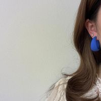 Fashion Geometric Heart Shape Arylic Women's Hoop Earrings Ear Studs 1 Pair main image 1