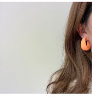Fashion Geometric Heart Shape Arylic Women's Hoop Earrings Ear Studs 1 Pair sku image 15