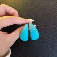 Fashion Geometric Heart Shape Arylic Women's Hoop Earrings Ear Studs 1 Pair sku image 14
