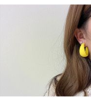 Fashion Geometric Heart Shape Arylic Women's Hoop Earrings Ear Studs 1 Pair sku image 13