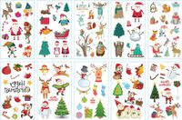 Cartoon Christmas Santa Claus Snowman Tattoo Sticker Children's Tattoo Stickers Wholesale main image 4