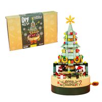 Christmas Tree Music Box Assembling Puzzle Building Blocks Toys main image 2