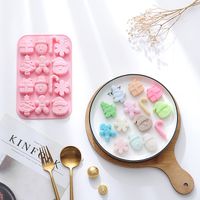 Christmas Cute Cartoon Silica Gel Kitchen Molds 1 Piece main image 1