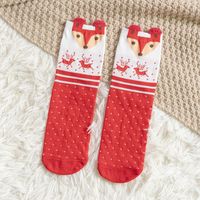 Women's Cute Stripe Elk Cotton Jacquard Ankle Socks 1 Set sku image 4