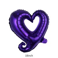 Valentine's Day Heart Shape Aluminum Film Date Balloons 1 Piece sku image 6