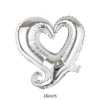 Valentine's Day Heart Shape Aluminum Film Date Balloons 1 Piece sku image 2