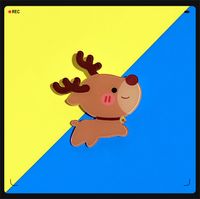 Lindo Personaje Animado Árbol De Navidad Arílico Niños Broches sku image 4