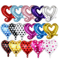 Valentine's Day Heart Shape Aluminum Film Date Balloons 1 Piece main image 1