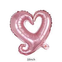 Valentine's Day Heart Shape Aluminum Film Date Balloons 1 Piece sku image 7