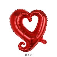 Valentine's Day Heart Shape Aluminum Film Date Balloons 1 Piece sku image 1