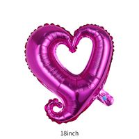 Valentine's Day Heart Shape Aluminum Film Date Balloons 1 Piece sku image 4