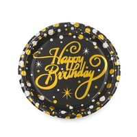 Birthday Letter Polka Dots Paper Party Tableware sku image 2