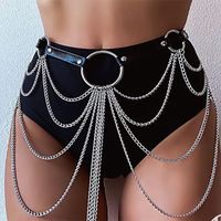 Fashion Geometric Pu Leather Tassel Women's Chain Belts main image 1