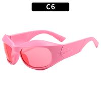 Streetwear Solid Color Ac Cat Eye Full Frame Women's Sunglasses sku image 6