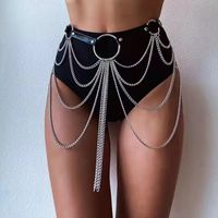 Fashion Geometric Pu Leather Tassel Women's Chain Belts main image 4