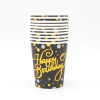 Birthday Letter Polka Dots Paper Party Tableware sku image 1