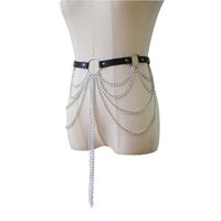 Fashion Geometric Pu Leather Tassel Women's Chain Belts main image 3