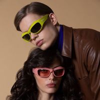 Streetwear Solid Color Ac Cat Eye Full Frame Women's Sunglasses main image 3