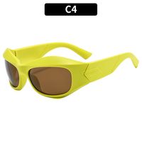 Streetwear Solid Color Ac Cat Eye Full Frame Women's Sunglasses sku image 4