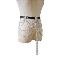 Fashion Geometric Pu Leather Tassel Women's Chain Belts main image 2