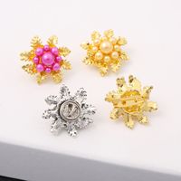 Fashion Flower Alloy Enamel Artificial Pearls Unisex Brooches main image 5
