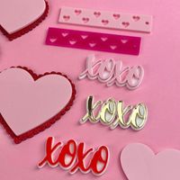Valentine's Day Letter Heart Shape Arylic Date Cake Decorating Supplies 1 Piece main image 5