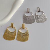 Fashion Geometric Copper Tassel Women's Drop Earrings 1 Pair main image 6
