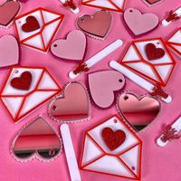 Valentine's Day Letter Heart Shape Arylic Date Cake Decorating Supplies 1 Piece main image 4