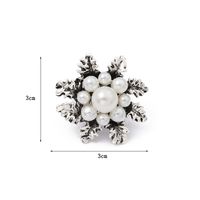 Mode Blume Legierung Emaille Künstliche Perlen Unisex Broschen main image 2