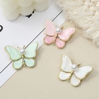 Fashion Butterfly Alloy Plating Artificial Pearls Women's Brooches main image 1