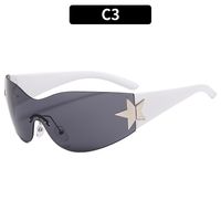 Retro Star Pc Oval Frame Frameless Men's Sunglasses sku image 3