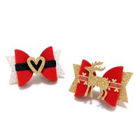 Fashion Bow Knot Elk Cloth Hair Clip 1 Piece sku image 1