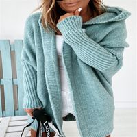 Women's Sweater 3/4 Length Sleeve Sweaters & Cardigans Patchwork Fashion Solid Color main image 3