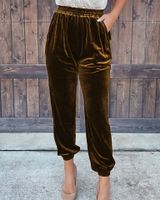 Women's Street Fashion Solid Color Full Length Casual Pants main image 5