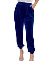 Women's Street Fashion Solid Color Full Length Casual Pants main image 3