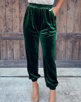 Women's Street Fashion Solid Color Full Length Casual Pants main image 2