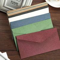 Retro Lining Paper Solid Color Blank Envelope Invitation main image 5