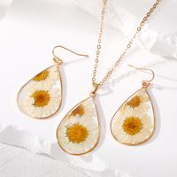 Vacation Flower Resin Epoxy Women's Earrings Necklace main image 5