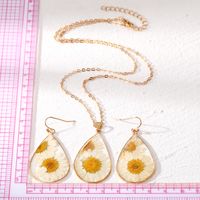 Vacation Flower Resin Epoxy Women's Earrings Necklace main image 2