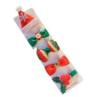 Simple Style Christmas Tree Snowman Cloth Hair Clip 1 Set main image 5