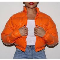 Women's Fashion Solid Color Zipper Down Jacket main image 3