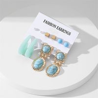 Fashion Butterfly Alloy Plating Artificial Pearls Rhinestones Women's Drop Earrings Ear Studs 1 Set sku image 15