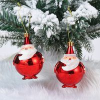 Weihnachten Mode Weihnachtsmann Süssigkeit Kunststoff Gruppe Hängende Ornamente 2-teiliges Set sku image 19