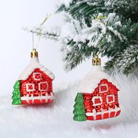 Christmas Fashion Santa Claus Candy Plastic Party Hanging Ornaments 2 Piece Set sku image 18