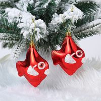 Christmas Fashion Santa Claus Candy Plastic Party Hanging Ornaments 2 Piece Set sku image 5